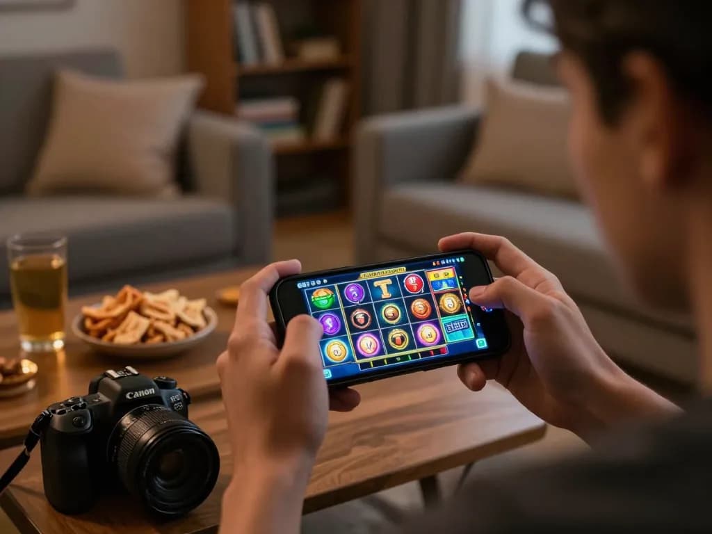 Sesi permainan mobile yang menarik di smartphone di https://keluaranmejavip.it.com dengan grafik permainan slot yang hidup.