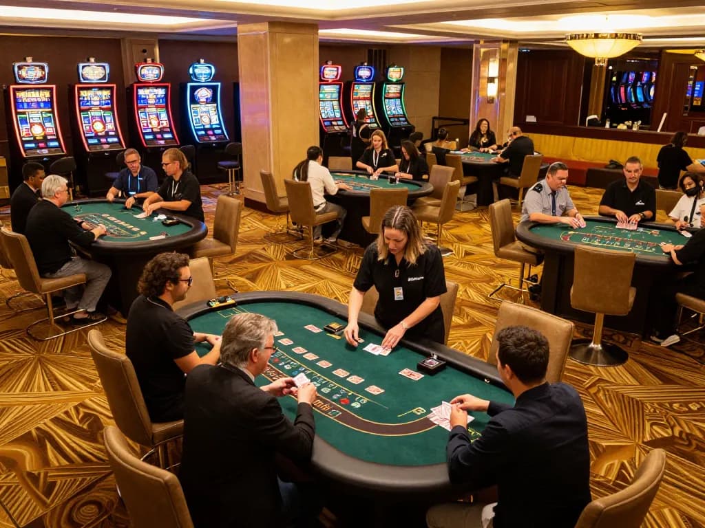 uu88 players engaging at a blackjack table with vibrant atmosphere and elegant decor