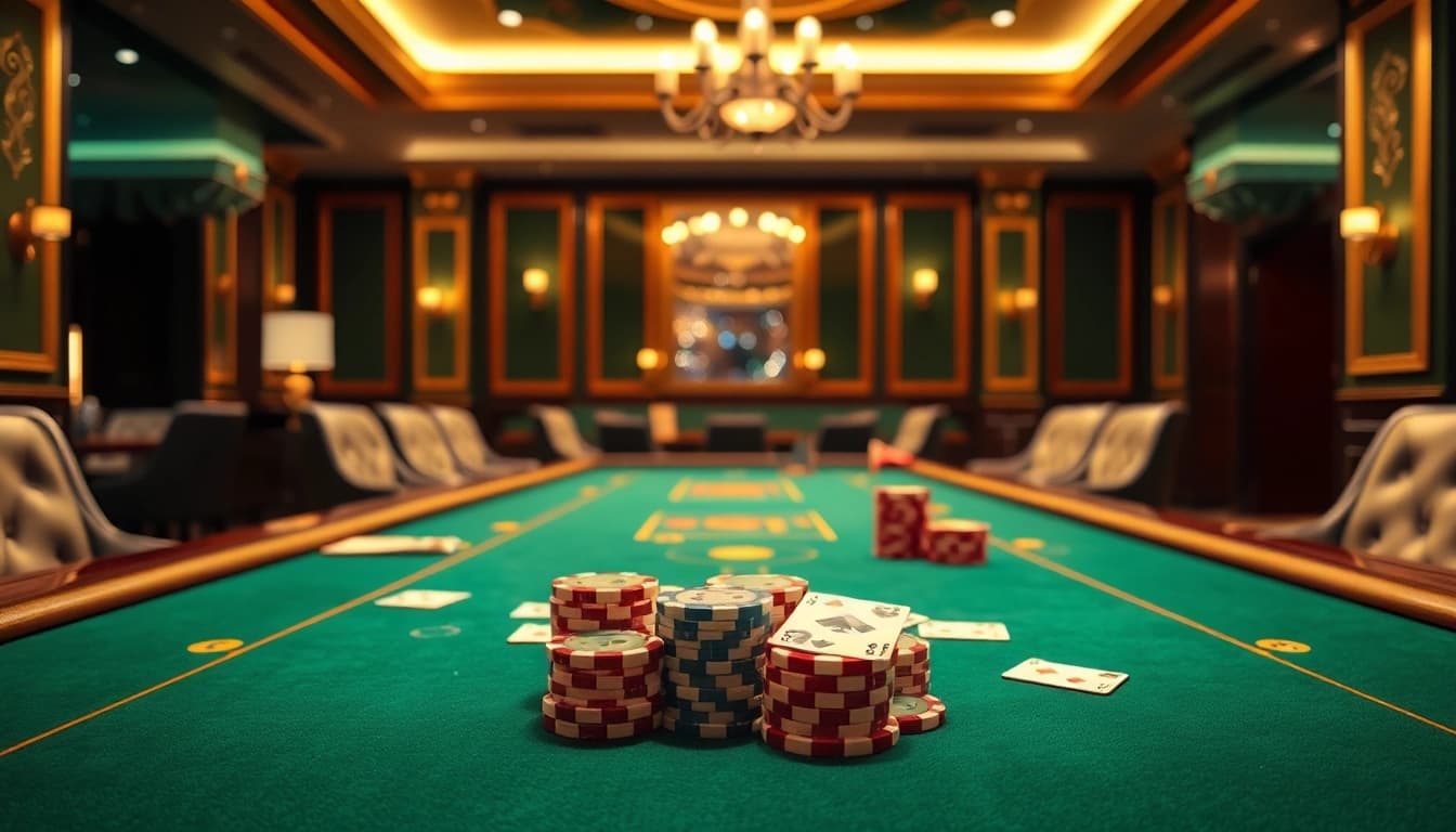 Experience the excitement of 18vip娛樂 at a luxurious casino gaming table.