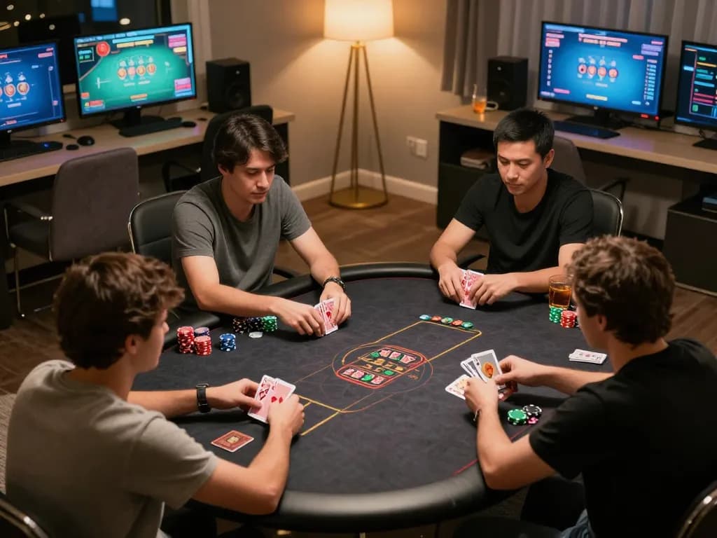 Engaging poker game scene showcasing strategic gameplay on 777vip platform