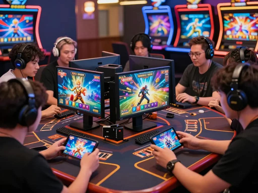 Exciting gameplay of Go88 vip in a vibrant online casino setting with diverse players engaged