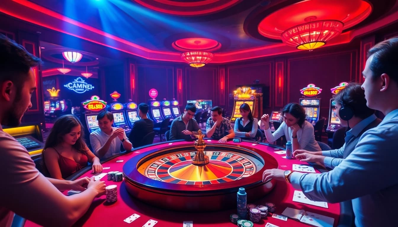 Engage with exciting gameplay and promotions at https://du88.help/ in a luxury casino setting.