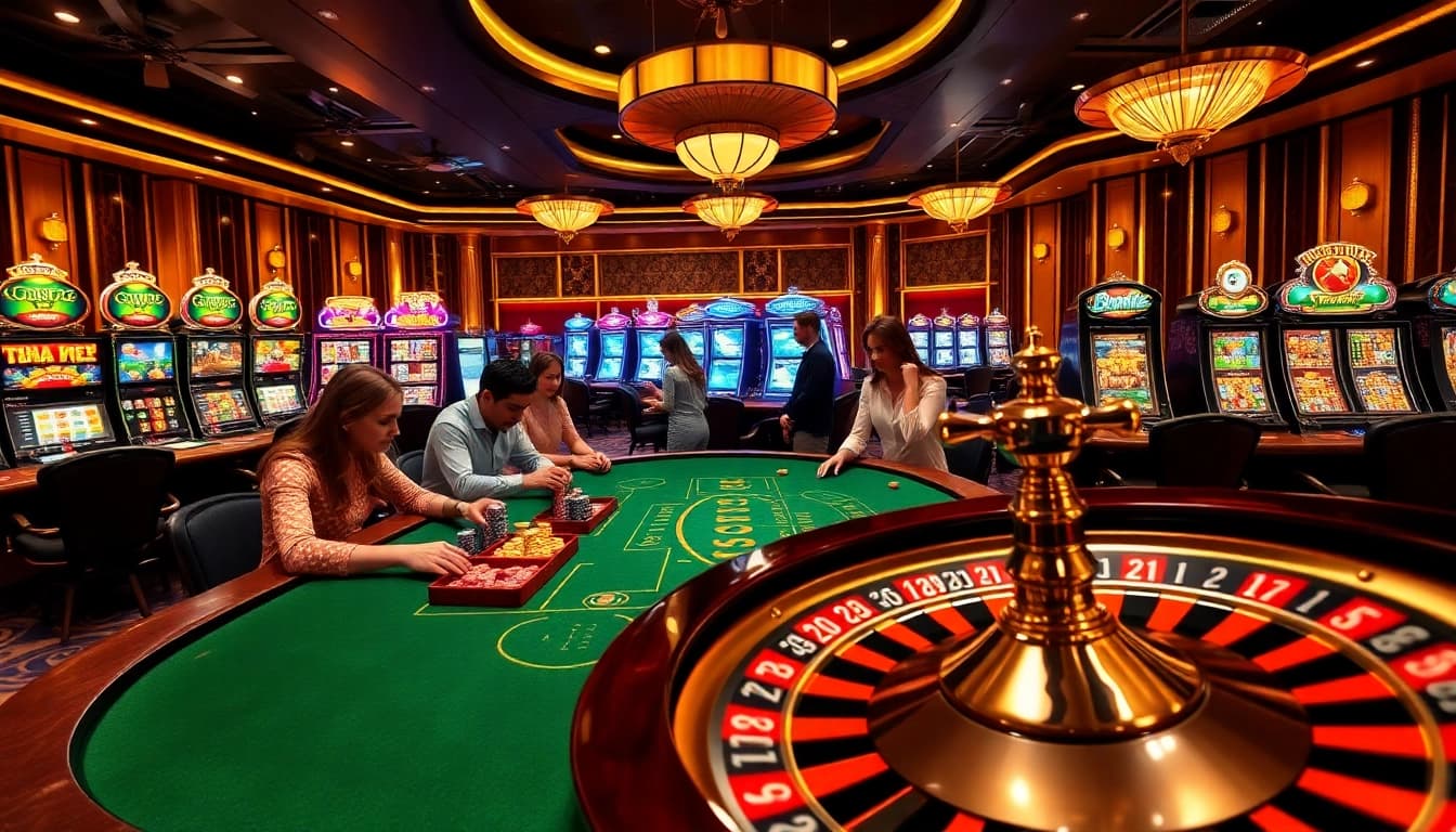 Experience the excitement of slot bonus new member promotions at a vibrant casino scene.