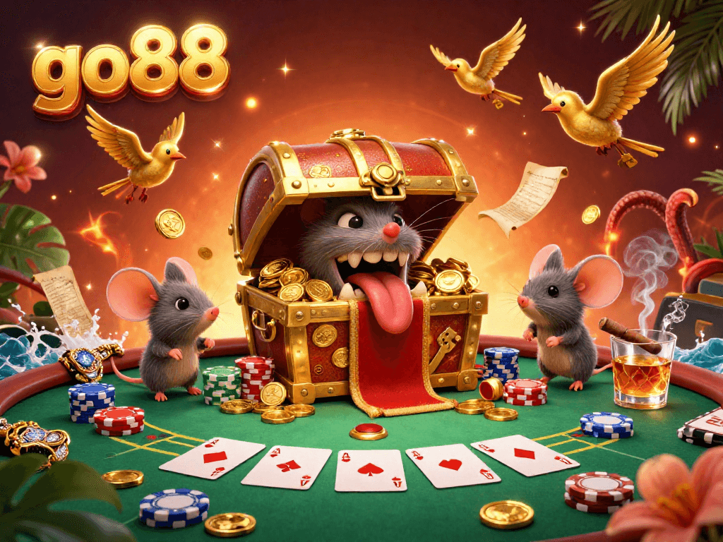 Go88 attracts players with vibrant poker scene featuring treasure and winnings.