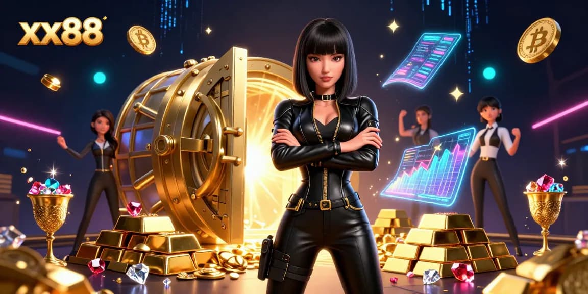 Experience thrilling gameplay at xx88 with stunning visuals of a futuristic casino setting.