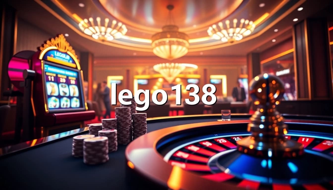 Engage with the vibrant online gambling experience of lego138 at a luxury casino.