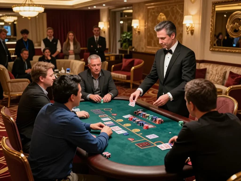 Players strategically engaging at the blackjack table on F168 COM, showcasing casino excitement.