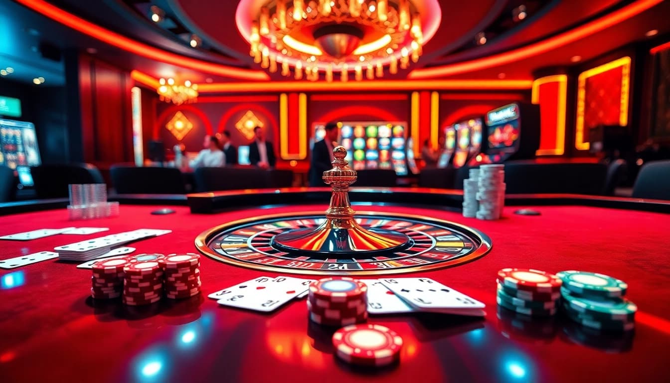 Engaging players at a lively roulette table showcasing the excitement of https://mb66-t.com/.