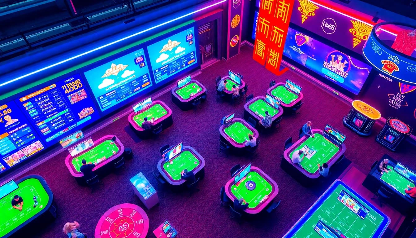 Ho88 online gambling platform showcases vibrant casino games and sports betting.