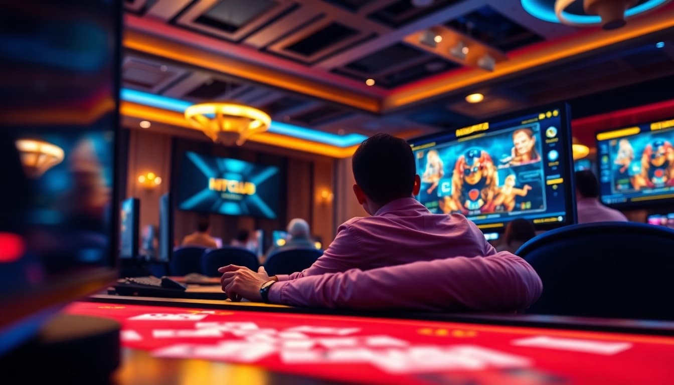 Hitclub gaming interface showcasing immersive experience with vibrant colors and engaging elements.