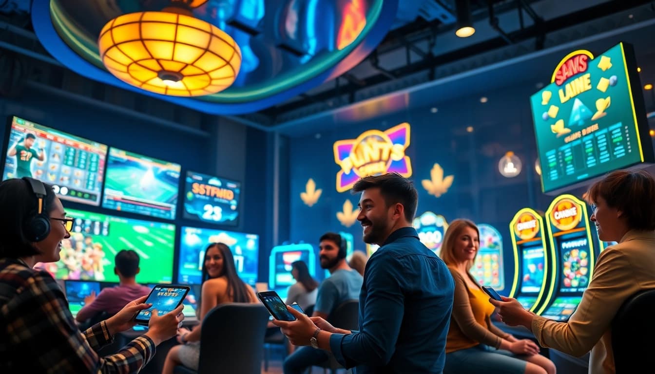 Experience the thrill of online gaming at vicwin with diverse players engaging in various games.