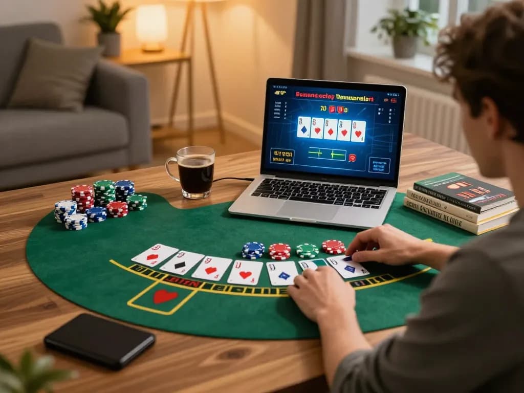 Engage in strategic gameplay with rr88 while enjoying an online blackjack session at home.