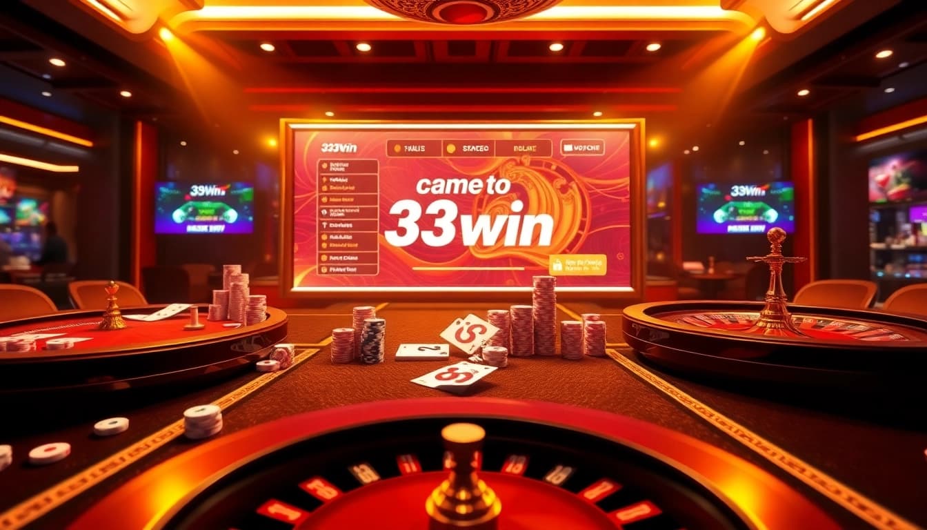 Experience the thrill of high-stakes gambling at 33win's luxurious online casino.