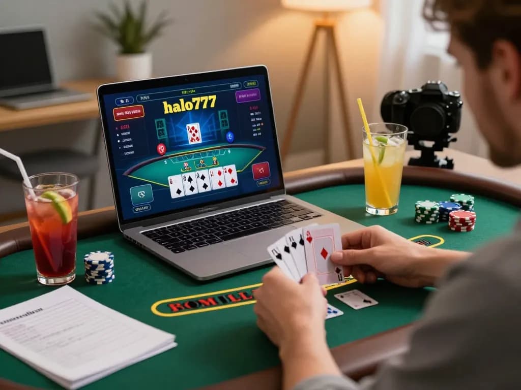 Ikuti permainan blackjack online yang mendebarkan di halo777, dengan antarmuka dealer langsung dan catatan strategi pribadi.