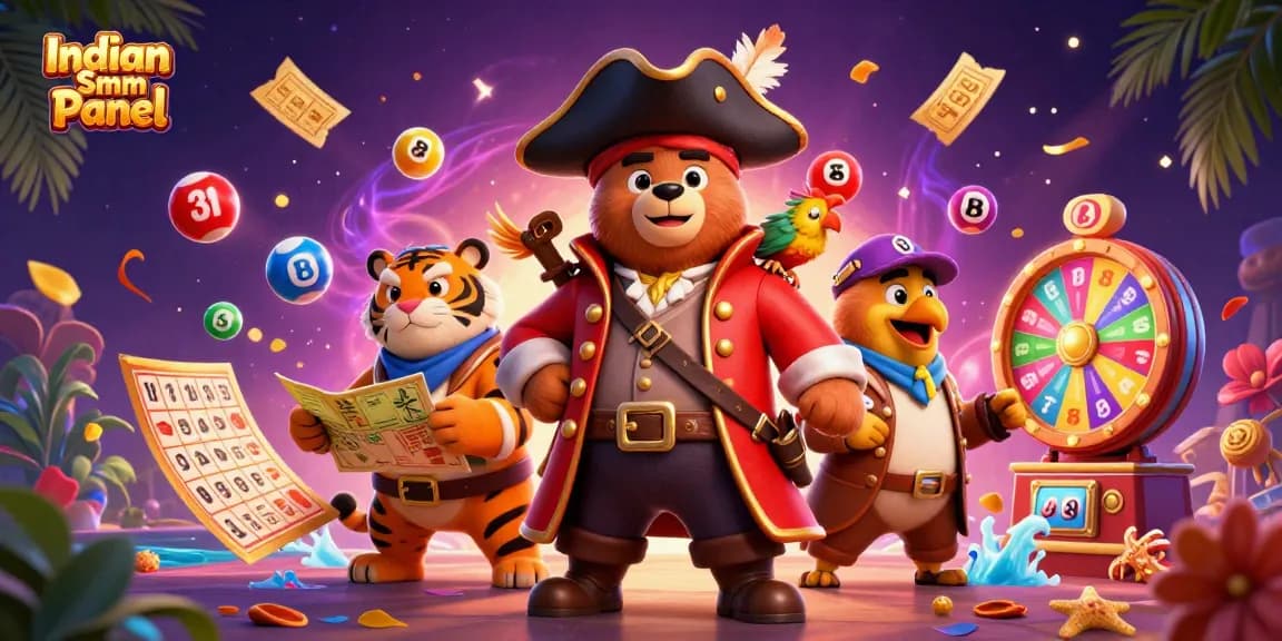 Activate your winning strategy with the Indian Smm Panel, showcasing a vibrant pirate-themed casino scene.