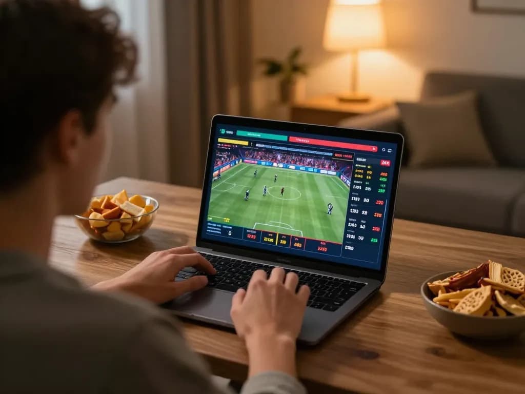 Betting on live sports through https://rr88.navy/ from a cozy home setup with engaging visuals