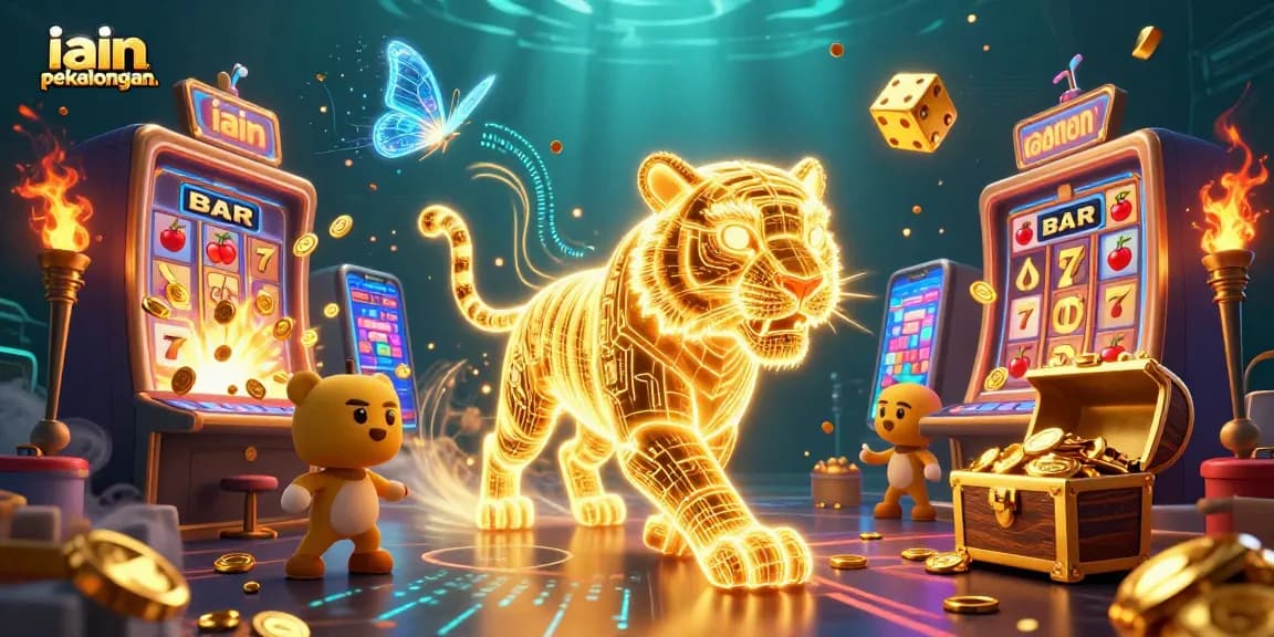 Experience thrilling wins at IAIN Pekalongan with slot machines, jackpots, and vibrant casino elements.