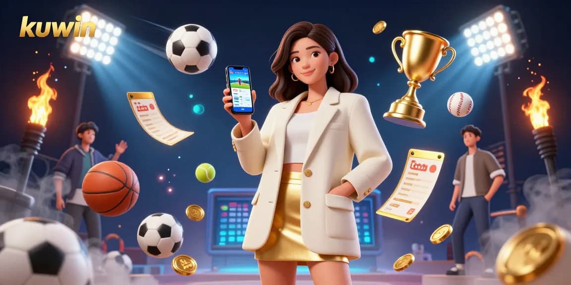 Kuwin showcases an immersive sports betting experience with a vibrant casino atmosphere.