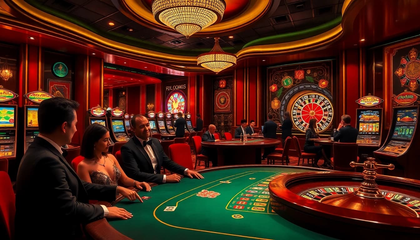SODO CASINO offers vibrant gaming experiences with poker tables, slot machines, and roulette wheels.