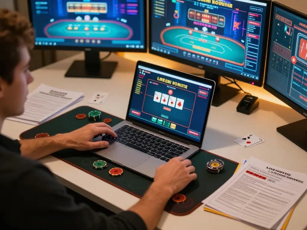 Cucu777 blackjack gaming session at home with strategic planning and warm ambiance.