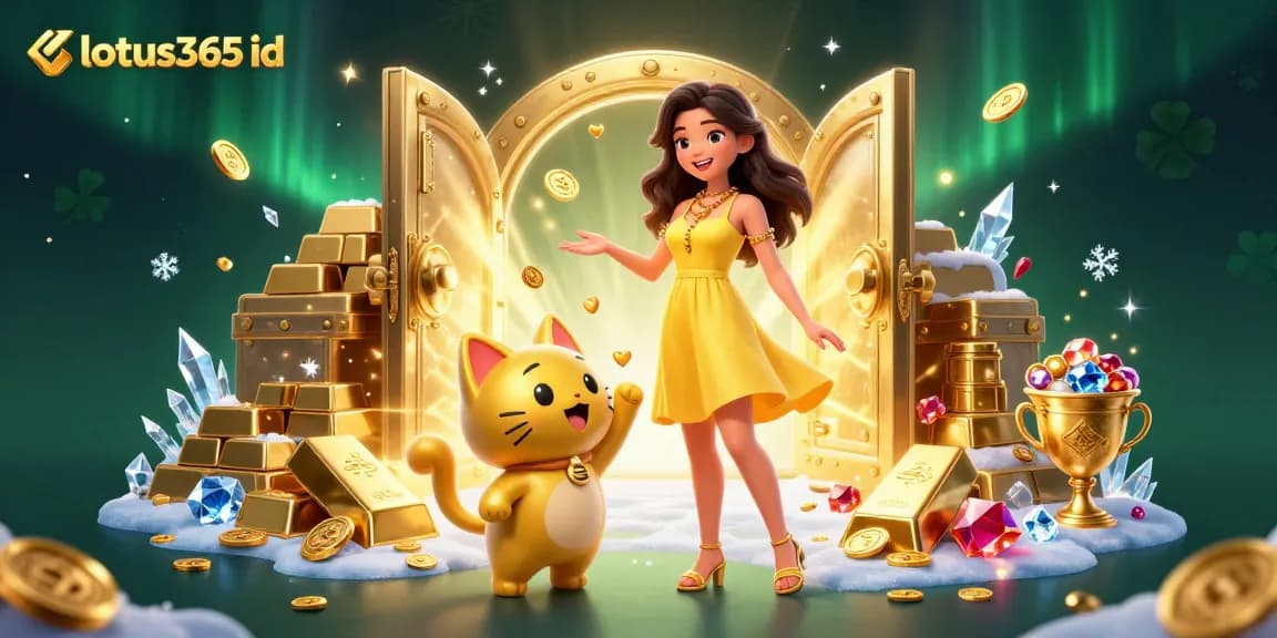 Engage with lotus365 id and experience the thrill of gold, bets, and winning strategies in this vibrant casino illustration.