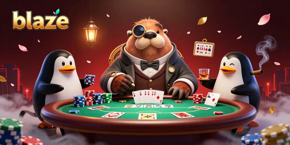 Blaze the game at an underwater casino with a walrus, penguin dealer, and pufferfish bluffing.