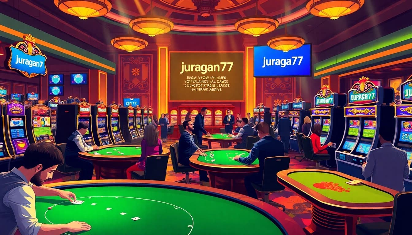 Experience the thrill of juragan77 with professionals at the casino's vibrant gaming floor.