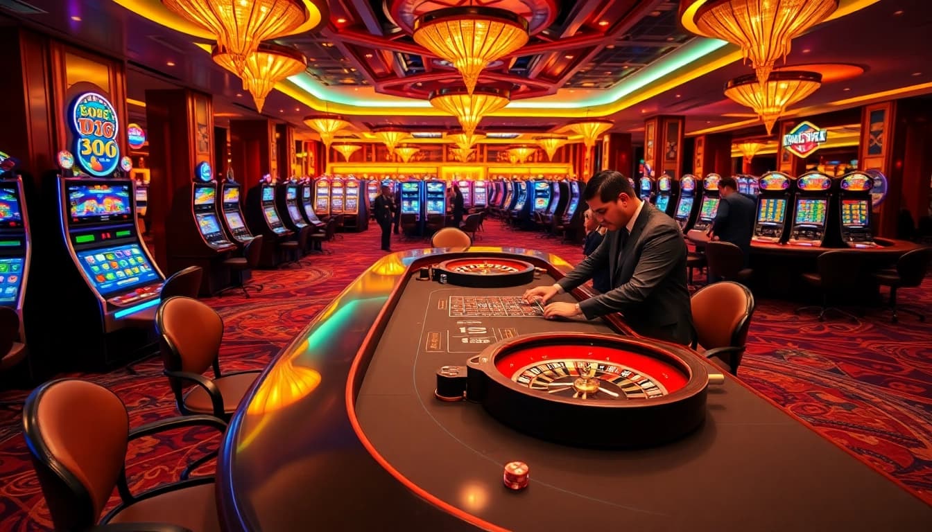 Experience the thrill of gambling at 88xx with real dealers and vibrant casino settings.