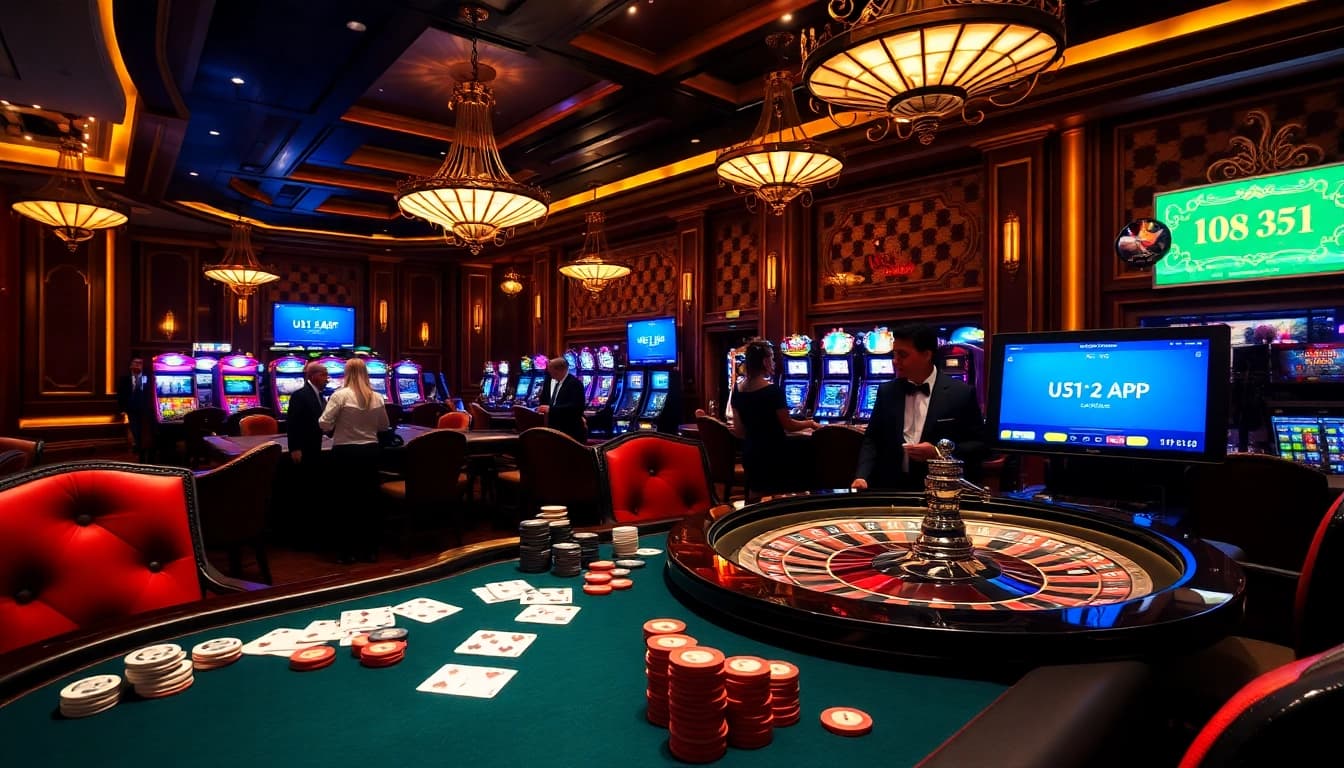 Experience the thrill of winning at https://u31thai.app/ with vibrant poker chips and an exciting roulette wheel.