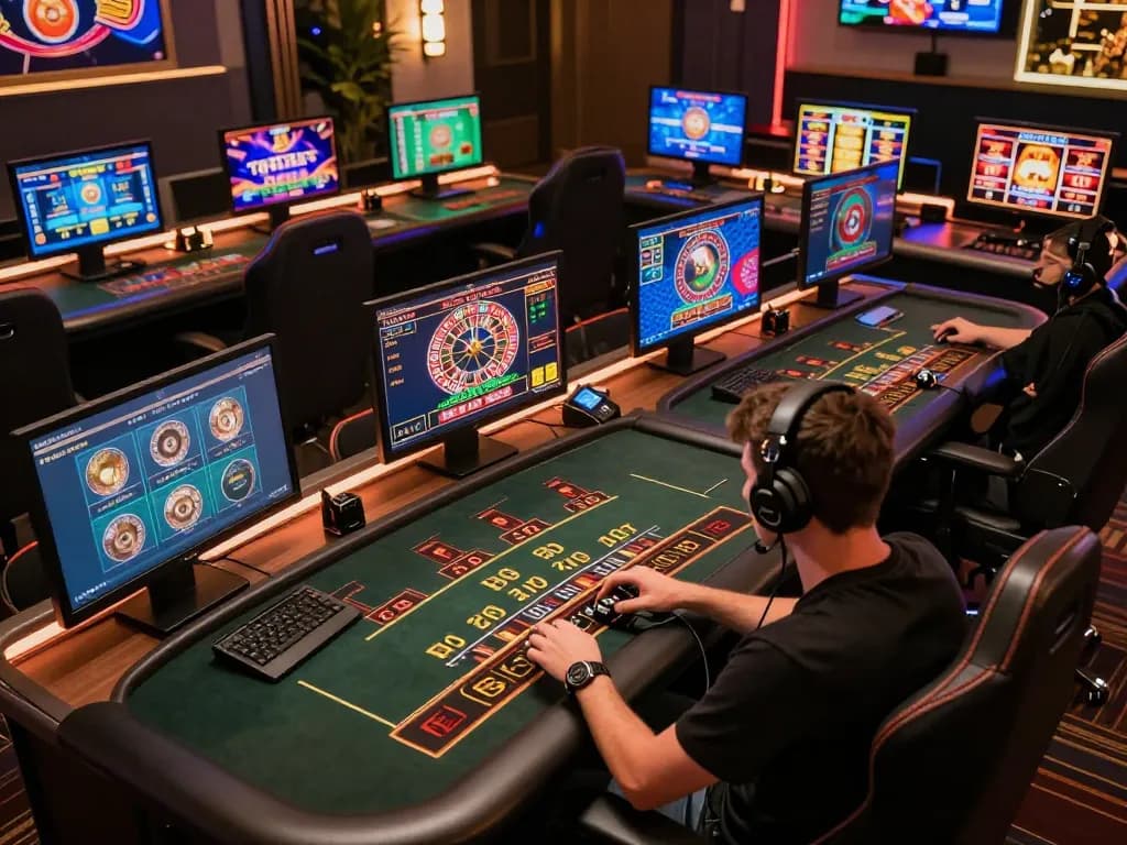 Engaging online gaming session on shbet com featuring multiple casino games and a focused player.