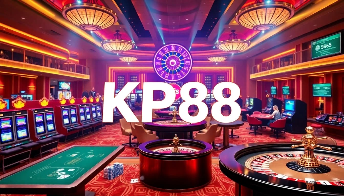 KP88 enhances the excitement of gambling with luxurious tables and vibrant slot machines
