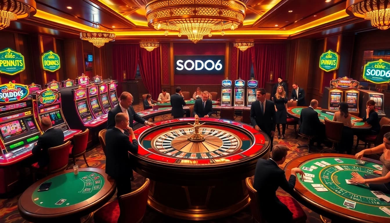 SODO66 casino experience with lively roulette, engaging players, and luxurious atmosphere.