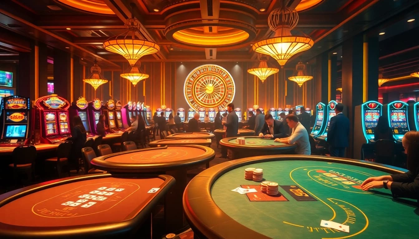 Experience the excitement of gi88 casino with vibrant tables and thrilling games.