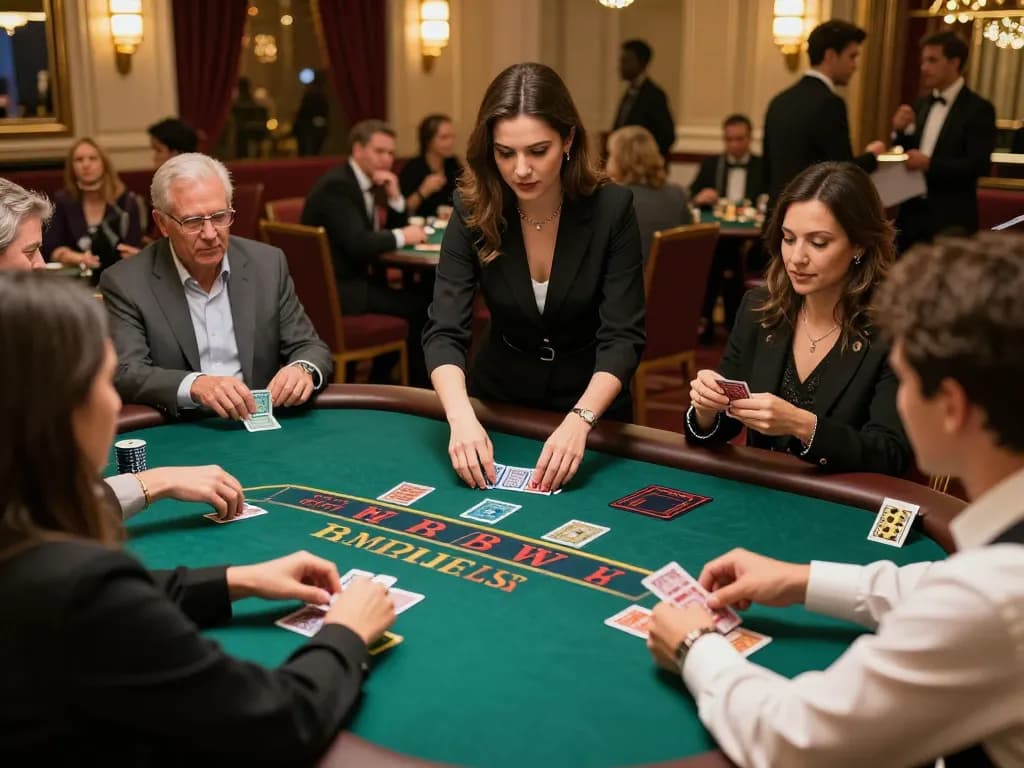 Players enjoying an exciting live dealer game at 88aa casino table while strategizing their bets.
