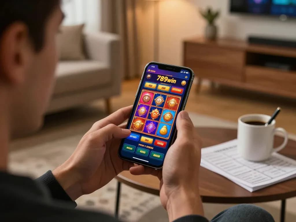 Engaging player enjoying the 789win casino app for thrilling online gaming experiences