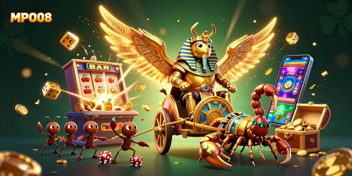 Engage in thrilling gameplay at MPO08 with an exciting casino adventure featuring jackpots and animated elements.