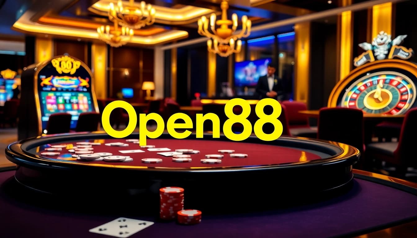 Experience luxury gambling at https://open88seo.com/ with vibrant tables, chips, and an engaging roulette.