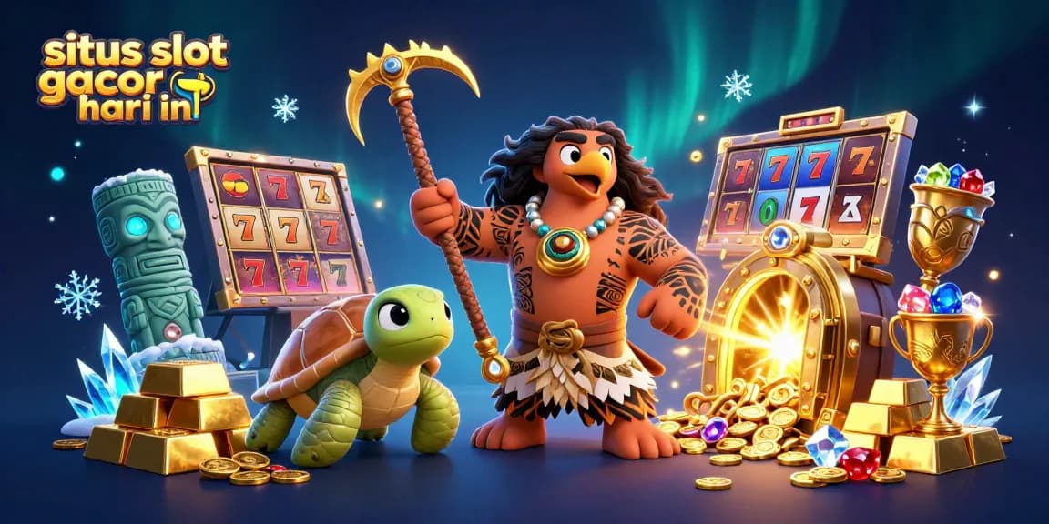 Play slot games today with exciting features on situs slot gacor hari ini, featuring treasure and vibrant colors.