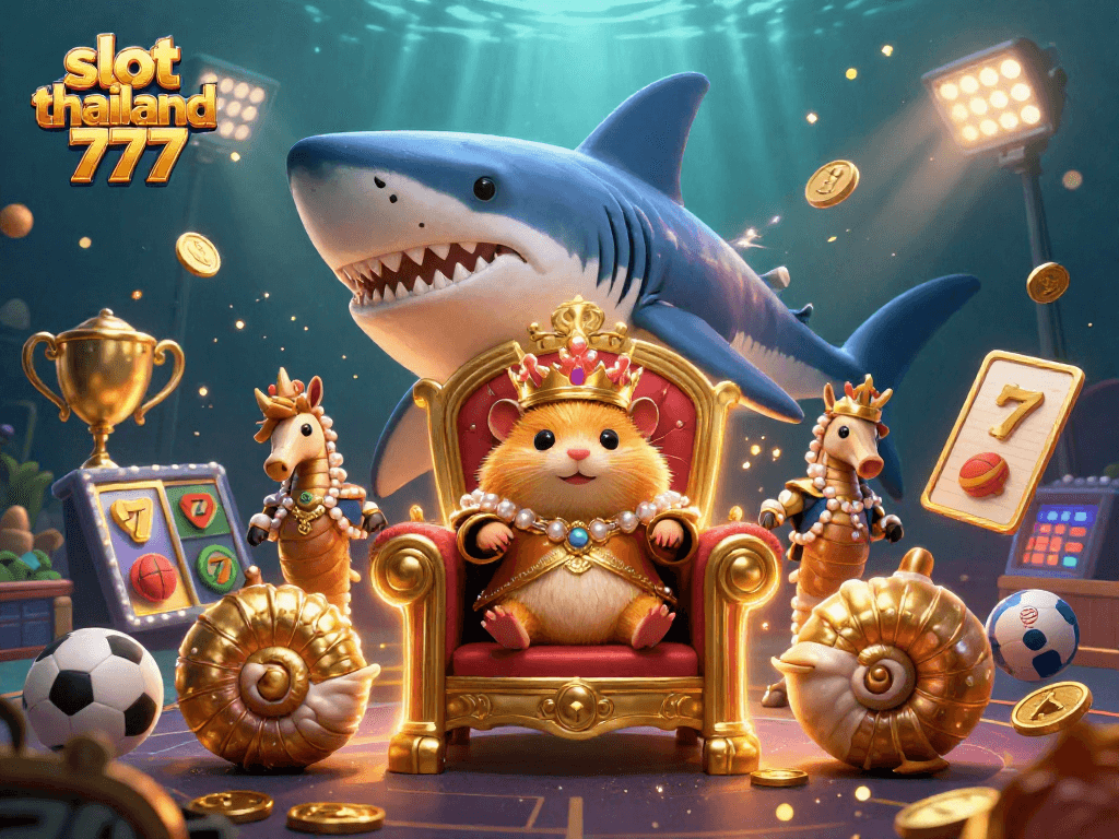 Engage with thrilling slot thailand 777 gaming amidst an underwater kingdom with festive characters.