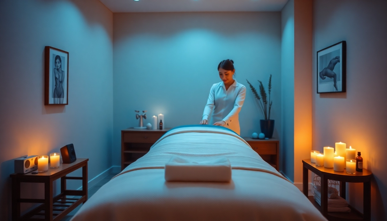 Refreshing 오산출장마사지 experience in a calming, professional massage room.