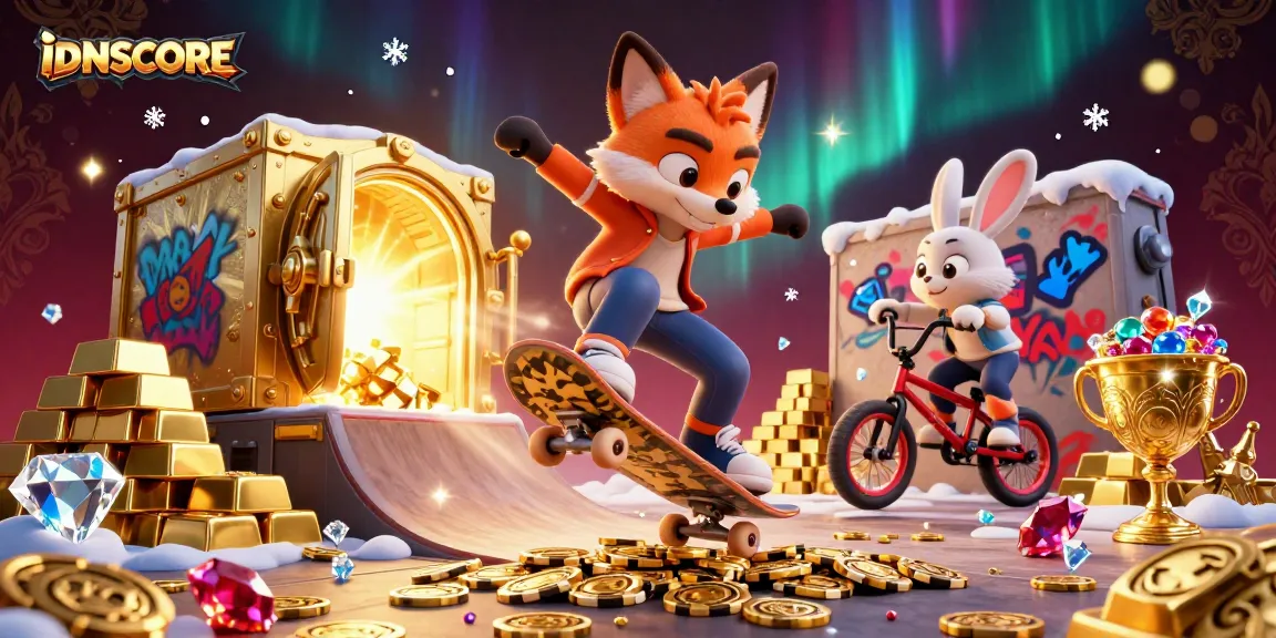 Experience thrilling gameplay at IDNSCORE with exciting 3D characters and casino treasures.