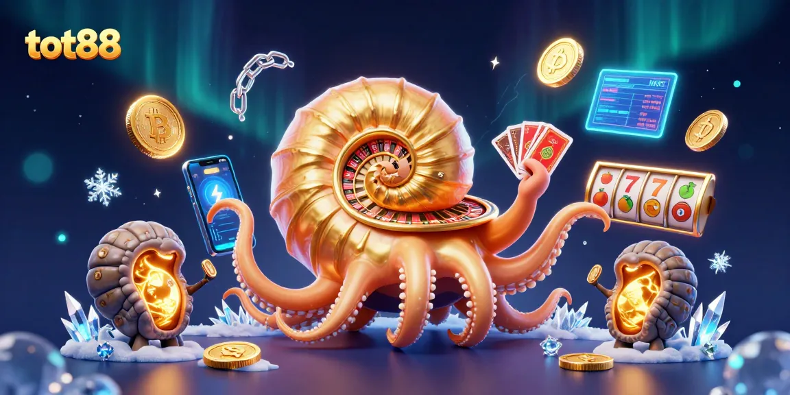 Experience thrilling gameplay at tot88 with the ancient giant nautilus as a roulette wheel.