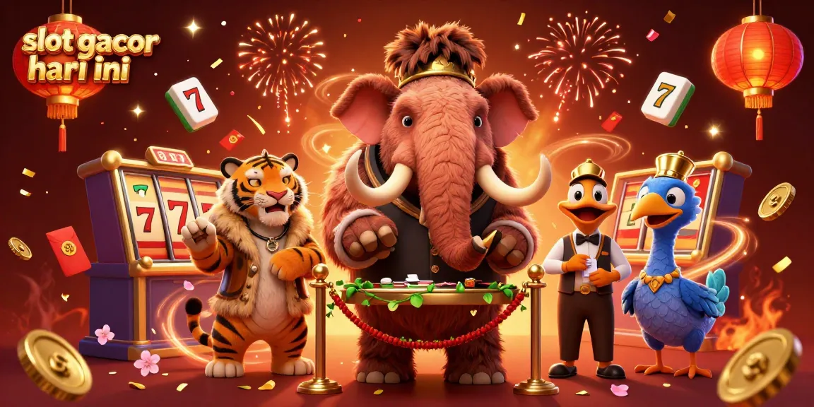 Experience the excitement of slot gacor hari ini with dynamic 3D cartoon casino characters and vivid game elements.