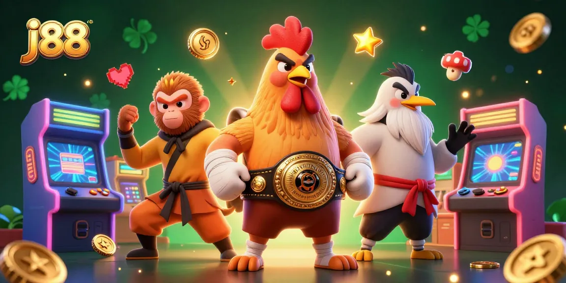Experience exciting j88 casino action with vibrant characters and colorful gaming elements.