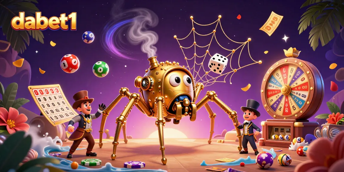 Engage with dabet1: a mesmerizing illustration capturing the excitement of gambling elements.