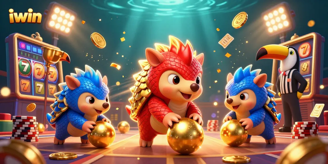 iwin rivals roll golden balls in a vibrant casino showdown filled with poker chips