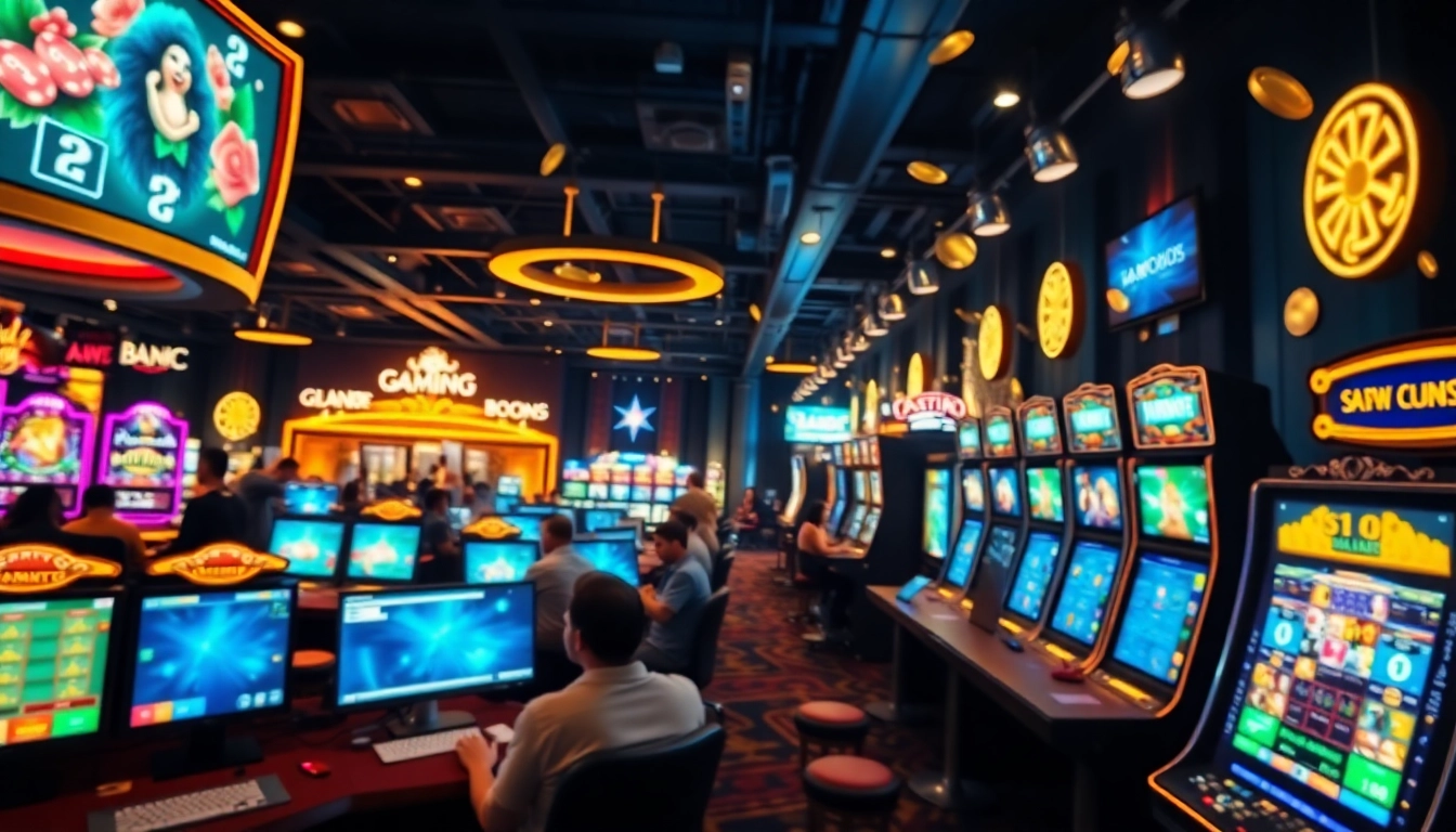 Engaging online gaming scene at WW88 showcasing Baccarat, slots, and excited players.