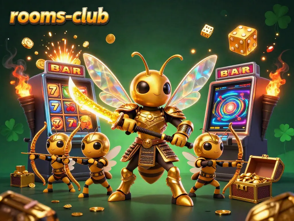 Menang jackpot di rooms-club dengan slot 3D yang memukau dan karakter kartun.