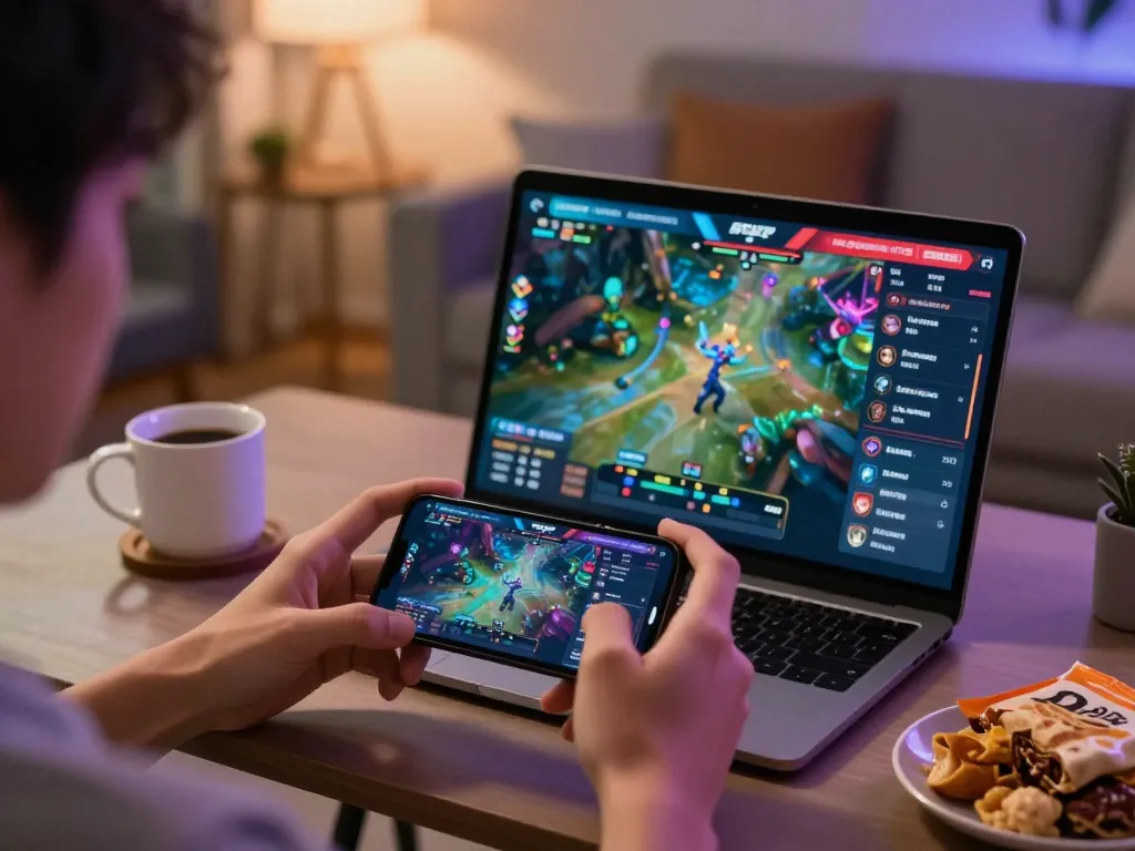 Engaging in esports betting Singapore from home using a smartphone to place bets on exciting matches.