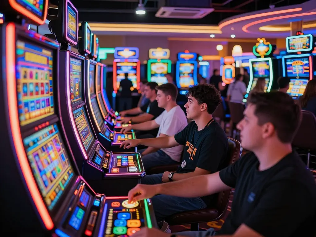 Kuasai slots gameplay experience at casascholars, showcasing vibrant casino action with players engaging in exciting spins.